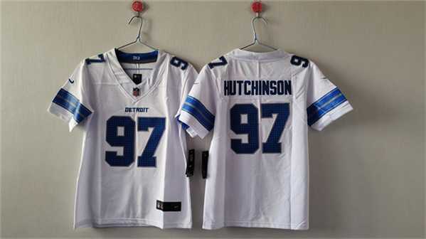 Women's Detroit Lions #97 Aidan Hutchinson White Vapor Stitched Jersey,We sell and wholesale Women's Detroit Lions #97 Aidan Hutchinson White Vapor Stitched Jersey on line form chian!